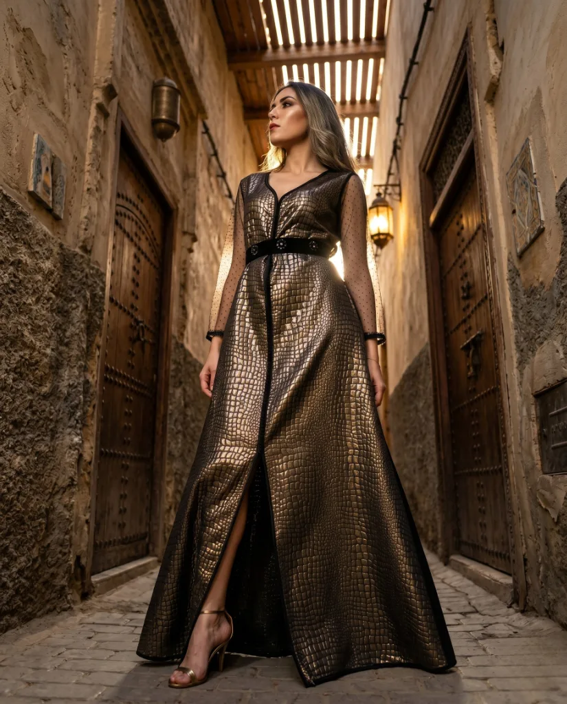Caftan "Asalat Al-Dahab", fait main à Fès, Caftanfes