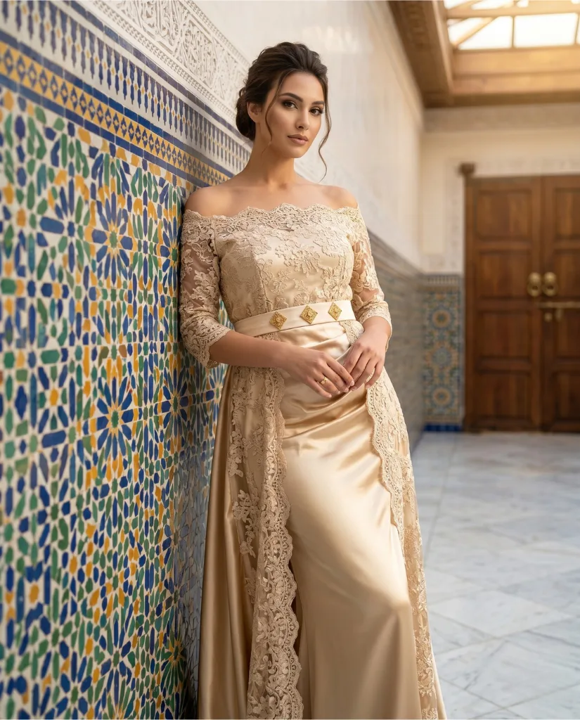 Caftan "Shams Al-Asil", fait main à Fès, Caftanfes