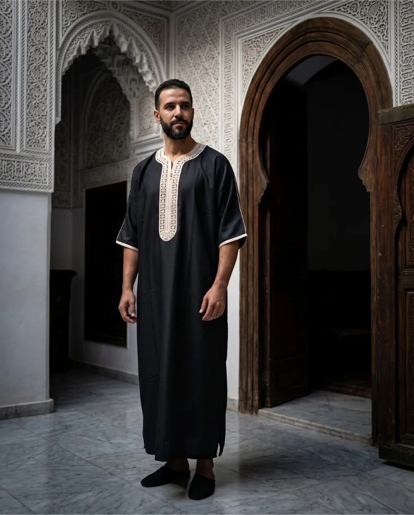 Gandoura "Taj Fès", fait main à Fès, Caftanfes