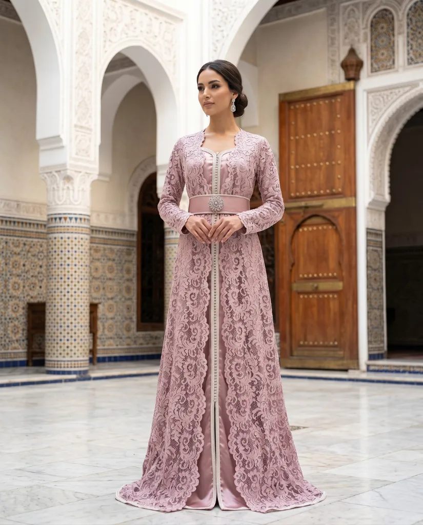 Takchita "Zahrat Al-Riad", fait main à Fès, Caftanfes